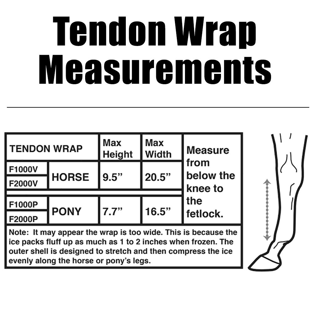 Tendon Leg Wrap Par Con 4 lnserts Frios 
