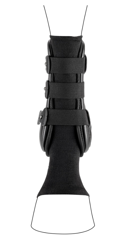 Protector Tubular Para Patas de Caballo Horsesox Rollo de 3&quot;x10yds Color Negro