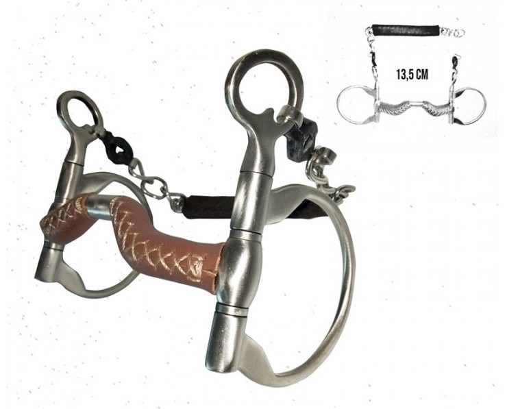 Freno Pelham Sprenger Partido en Tres Talla 13.5 cm (copia)