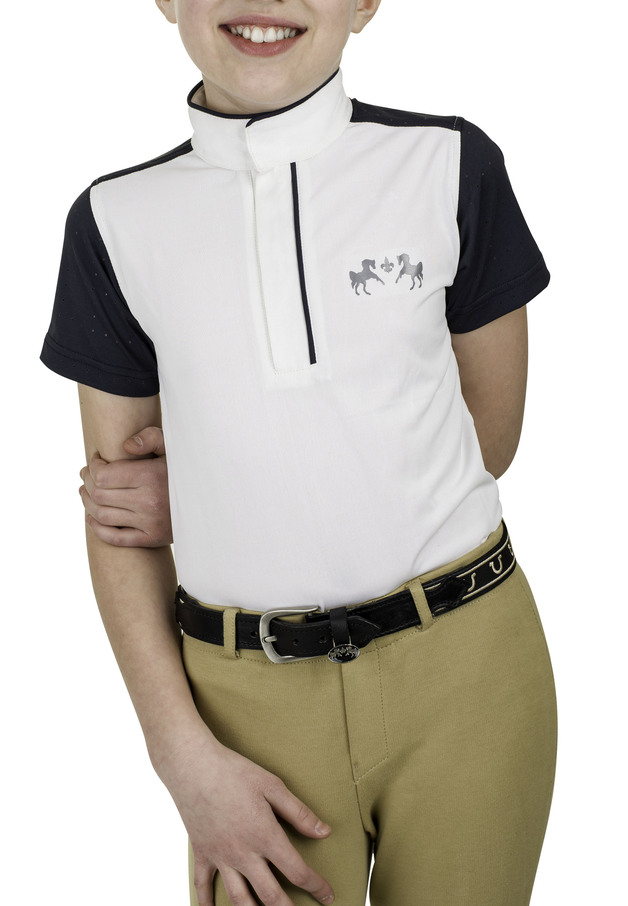 Blusa Para Niña Equine Couture Magda Equicool Manga Corta