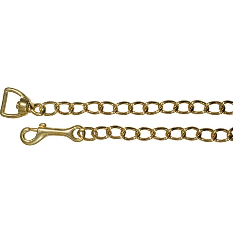 Cadena de Plomo Chapada Color Dorado de 20"