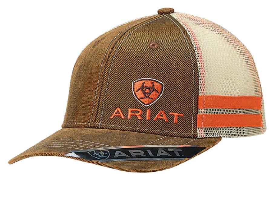 Gorra Ariat Café/Naranja