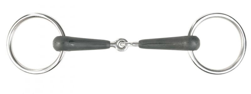 Filete de Argollas Libres Horze Articulado Forrado de Hule Talla 125 cm