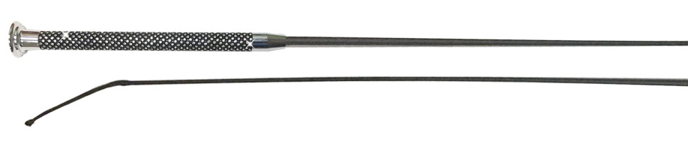 Fusta Bling de 39". Mango Moldeado con Cristales Incrustados