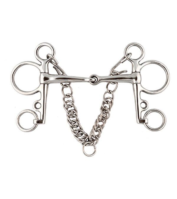 Freno Pelham de Acero Inoxidable de 12 mm de Grosor Con Patas de 125 mm