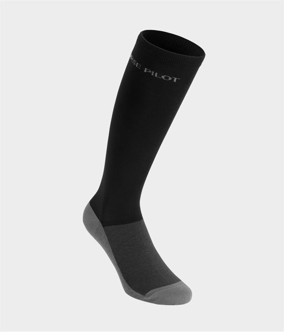 Medias Horse Pilot Aero. Paquete 2 Pares Color Negro