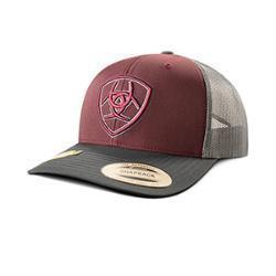 Gorra Ariat Two Tone Shield Color Burgundy