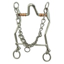 Freno Para Caballo Paso Fino con Rollers de Cobre Talla 4 3/4&quot;