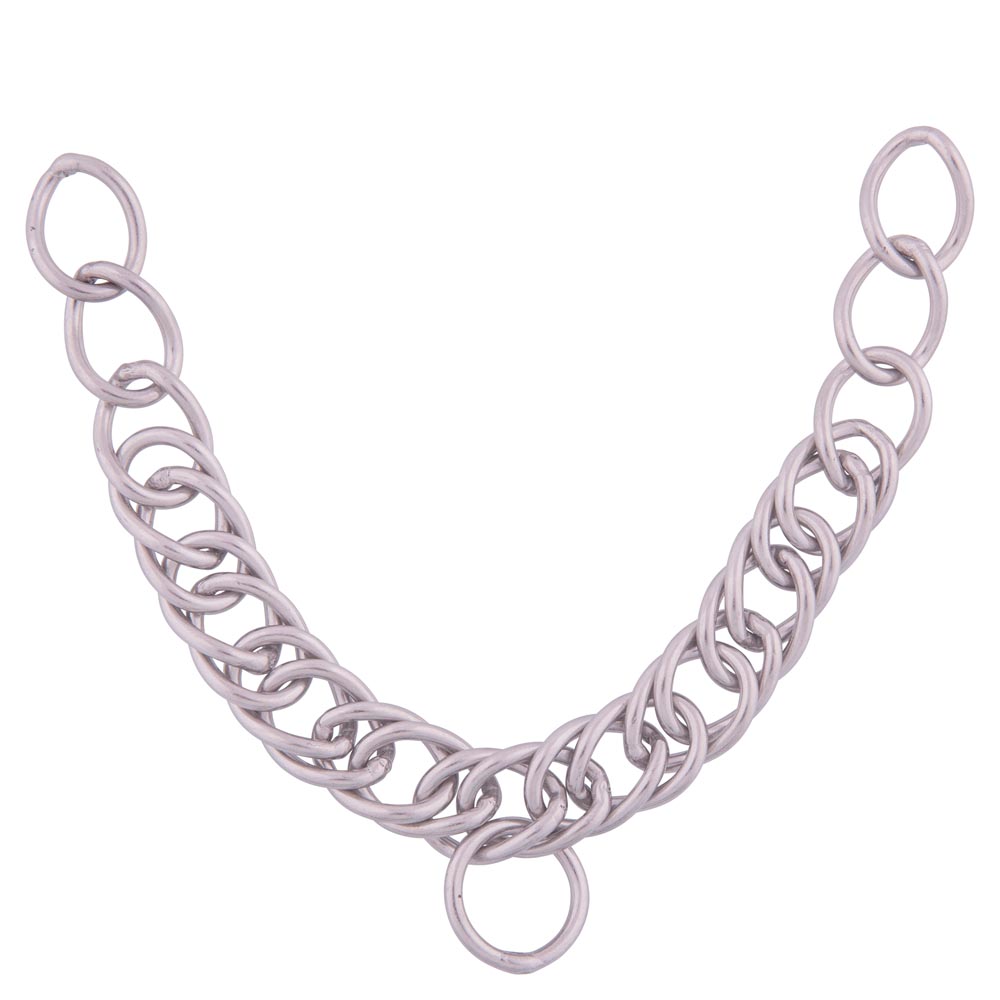 Barbada Curva BR Fina de Acero Inoxidable de 24 Eslavones 22 cm