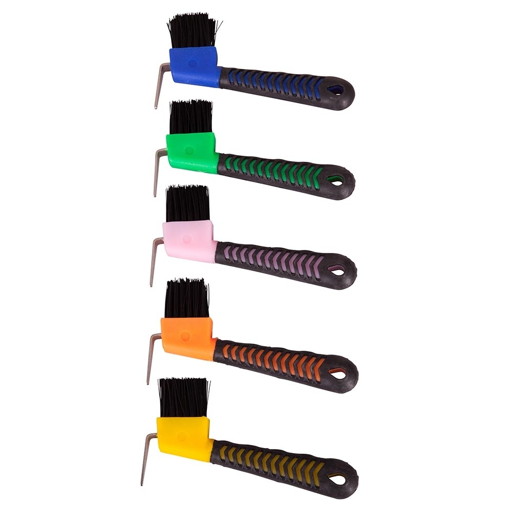 Limpia Cascos Con Cepillo Sintético y Mango de Hule Colores Varios