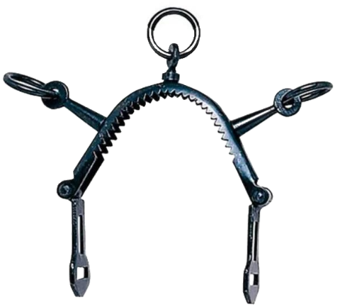 Serreta Vaquera 3 Pilares Pavonado