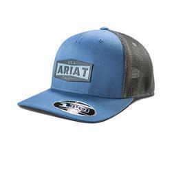 [A290001027] Gorra Ariat FF110 Parche de Silcone Color Azul/Gris