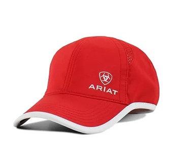 [A300032004] Gorra Ariat Ponyflo Logo Off Set Color Rojo