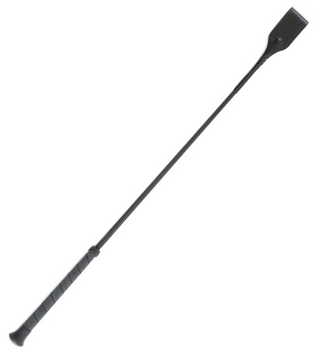 [1495-BK-24] Fuete con Mango de Hule Antideslizante Color Negro de 24"