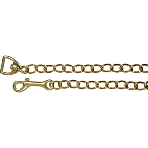 [239848] Cadena de Plomo Chapada Color Dorado de 20"