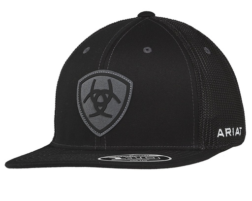 [A300089401] Gorra Ariat Flex Fit 100 Color Negro Logo Gris