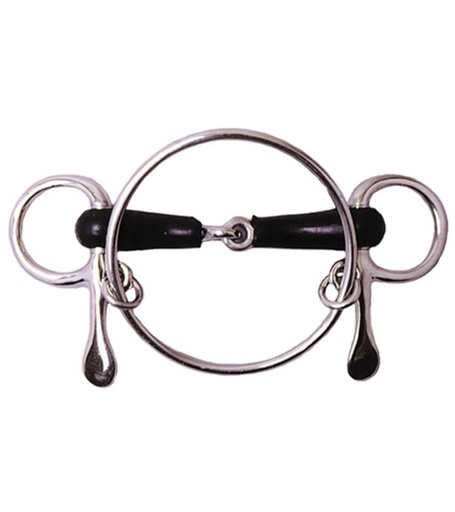[25408-5] Bocado Dexter Media Pata Forrado de Hule Talla 5"