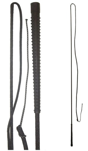 [111021] Fusta Para Dar Cuerda de 5' con Caída de 4' Color Negro