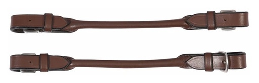 [24117-08/STD] Puente de Cuero Para Bocado Henri De Rivel Color Australian Nut