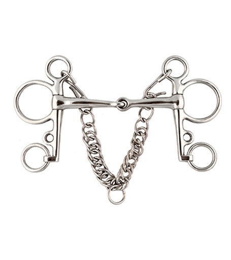 Freno Pelham de Acero Inoxidable de 12 mm de Grosor Con Patas de 125 mm