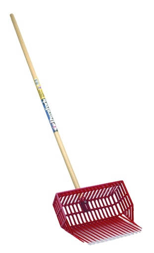 [13010196] Rastrillo de Canasta Con Palo de Madera