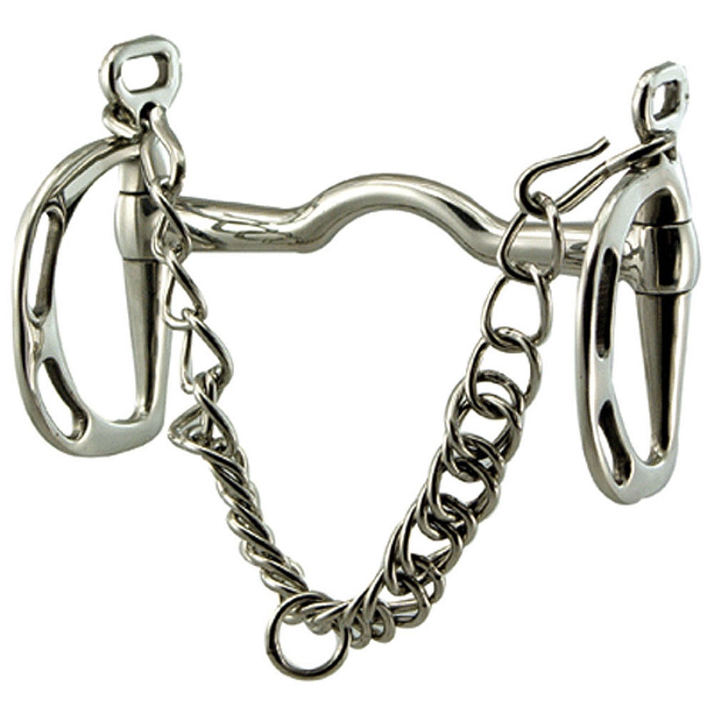 Freno Kimberwick Con Ranillas en las Argollas Barra Con Arco de Acero Inoxidable