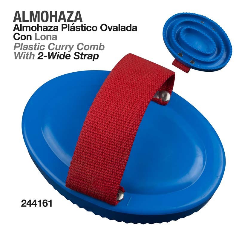 Almohaza Plástica Ovalada Con Agarrador de Lona