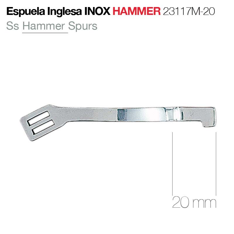 Espuela Inoxidable Cabeza de Martillo