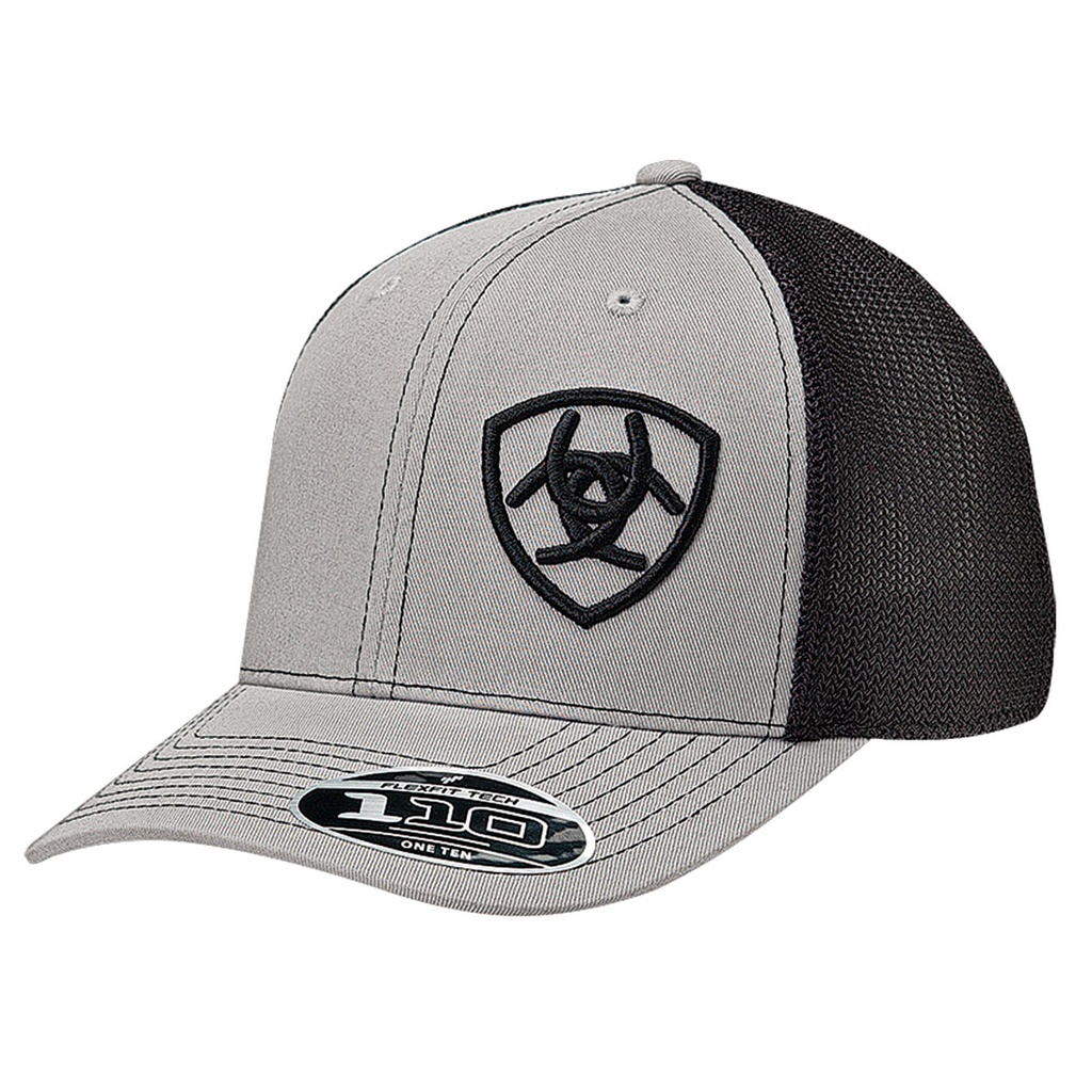 Gorra Ariat Mens Flexfit 110 Color Gris/Negro