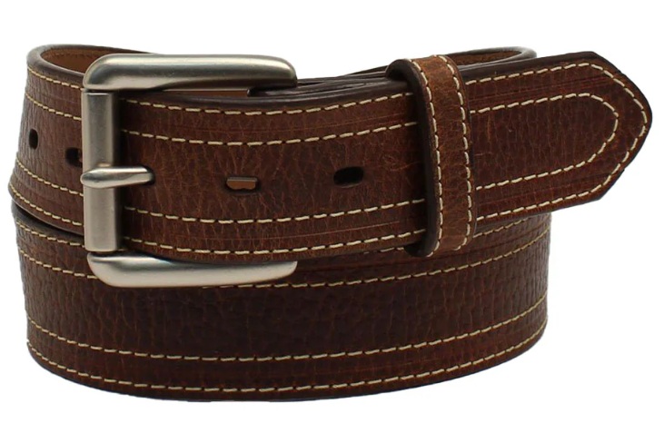 Cincho Ariat 1 1/2 Double Stitch de Cuero Color Café Talla 46