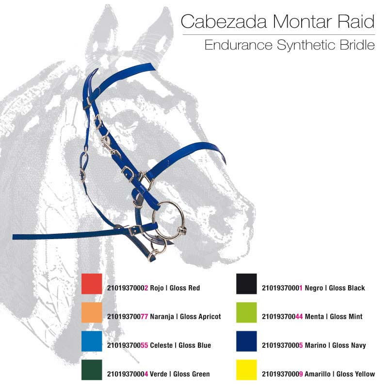 Cabezada Endurance Con Riendas Azul Claro
