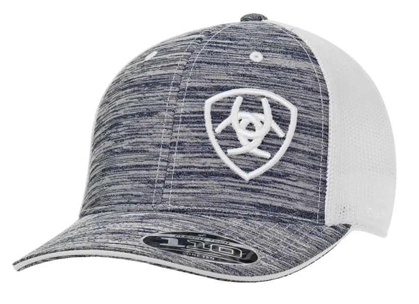 Gorra Ariat Flex Fit 110 Color Gris Logo Blanco