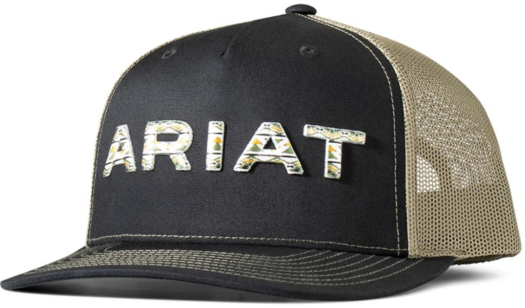 Gorra Ariat PupUp Color Negro/Gris