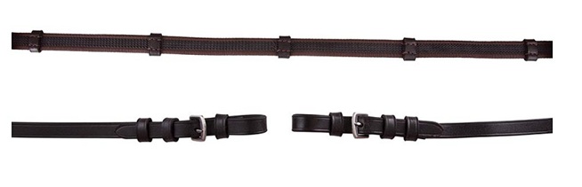 Riendas Premiere Web Grip Talla Pony Color Café