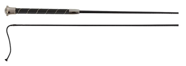 Fusta BR Orion Con Mango de Cuero y Cristales de 120 cm de Largo