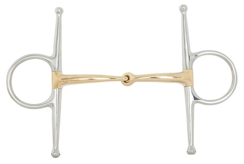 Filete BR Full Cheeck Soft Contact Articulado Con Bocado de 14 mm de Cuprigan Talla 12.5