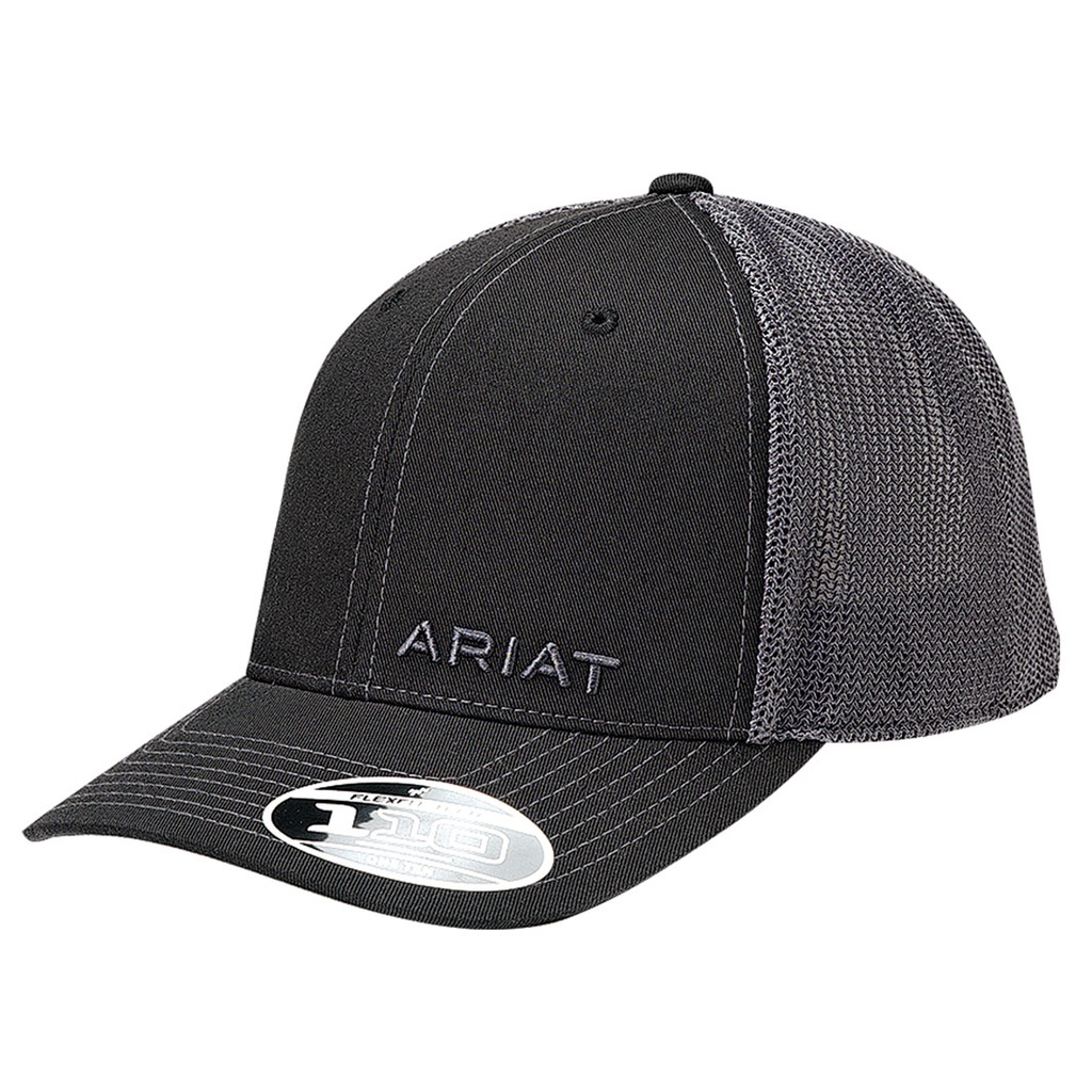 Gorra Ariat Flexfit 110 Color Negro Logo Resaltado