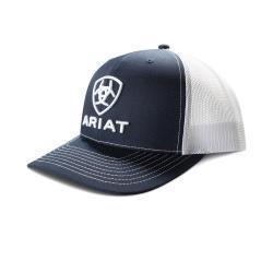Gorra Ariat Para Hombre Snap Back Logo 3D Bordado Color Azul Marino