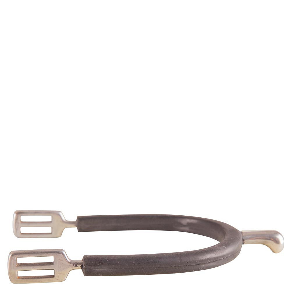 Acicate BR de Acero Inoxidable Forrado de Hule Para Caballero Con Punta Redonda de 25 mm