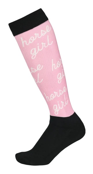 Medias Dapplebay "Horse Girl" Color Rosado/Negro