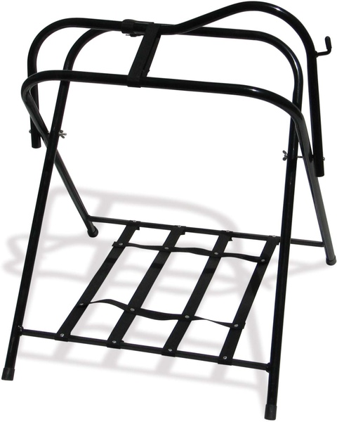 Burro Plegable Para Colocar Monturas de Acero Color Negro