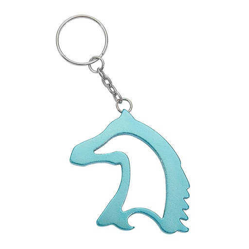Llavero y Destapador Con Forma de Cabeza de Caballo de Aluminio