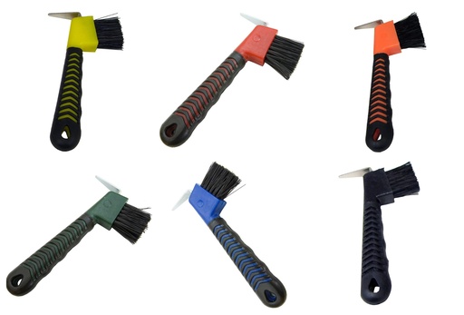 Limpia Cascos Con Cepillo y Mango de Hule