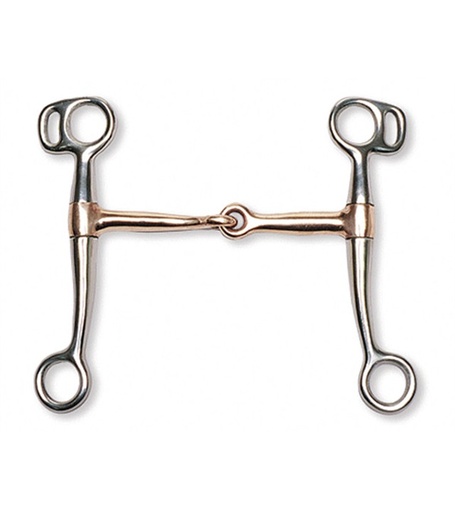 [10454-5] Freno Articulado Con Bocado de Cobre Talla 5" y Patas de 6"