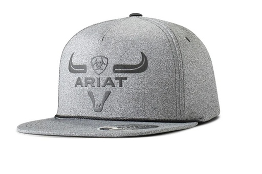 [A300083301] Gorra Ariat Flex Fit Longhorn Color Gris