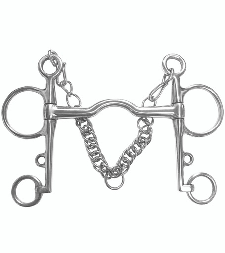 [21250C-5] Freno Pelham Barra Con Arco Bajo Talla 5"