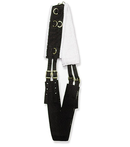 [10405] Cincho Para Trabajar a la Cuerda Color Negro con Fleece