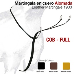 [21064140203] Martingala de Cuero Alomada Talla Full Color Marrón
