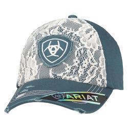 [1514827] Gorra Ariat Con Encaje Para Dama Color Azul