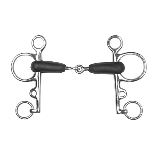 [210131581350] Freno Pelham Forrado de Hule Articulado Talla 13.5 cm